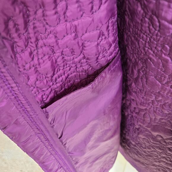 New Zelos Puffer Vest Women's 1X Zip Up Lightweight Pockets Violet Plum - Picture 12 of 14